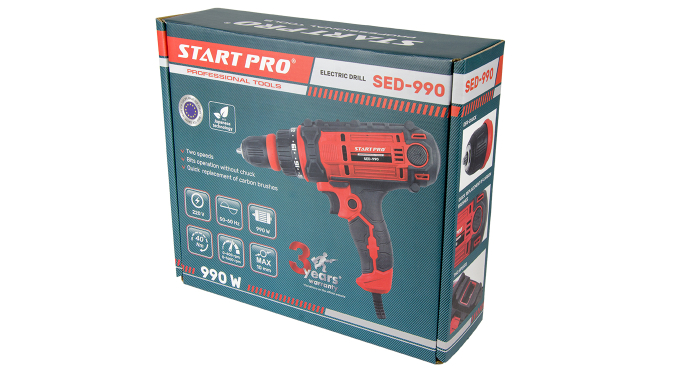 Дрель электрическая Start Pro SED-990 