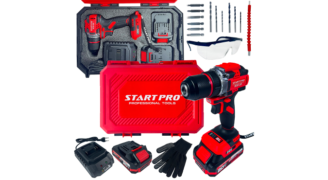 Шуруповерт акумуляторний Start Pro SCD-20 BRUSHLESS 