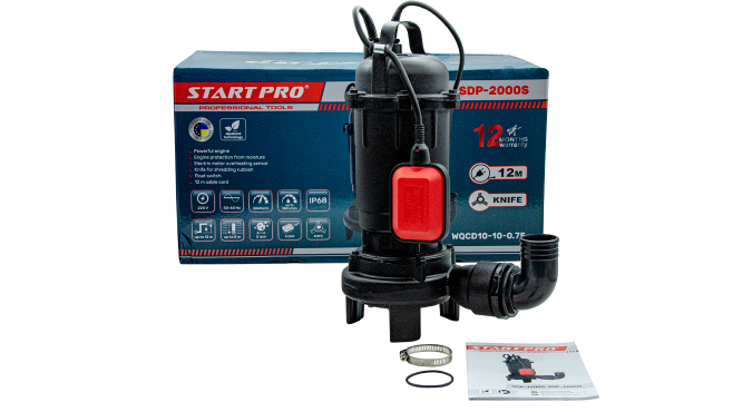 Дренажний погружний насос START PRO SDP-2000S 
